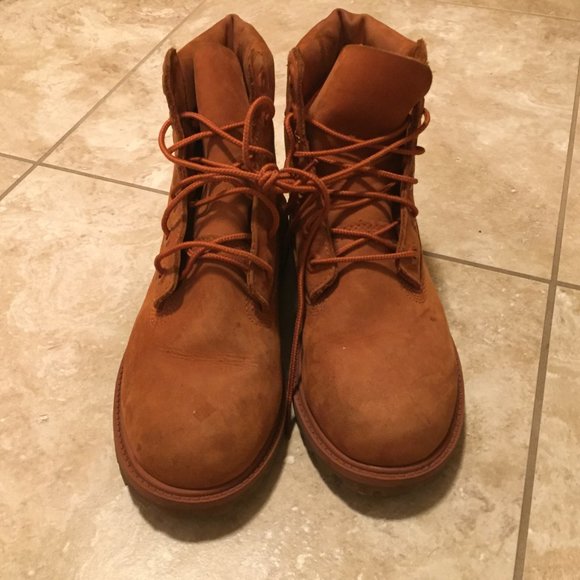 DTLR VILLA X Timberland 6″ Premium Orange Boots - Picture 8 of 11